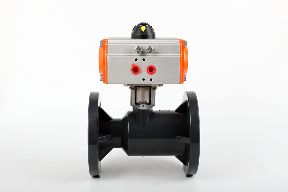 武平气动法兰一体球阀